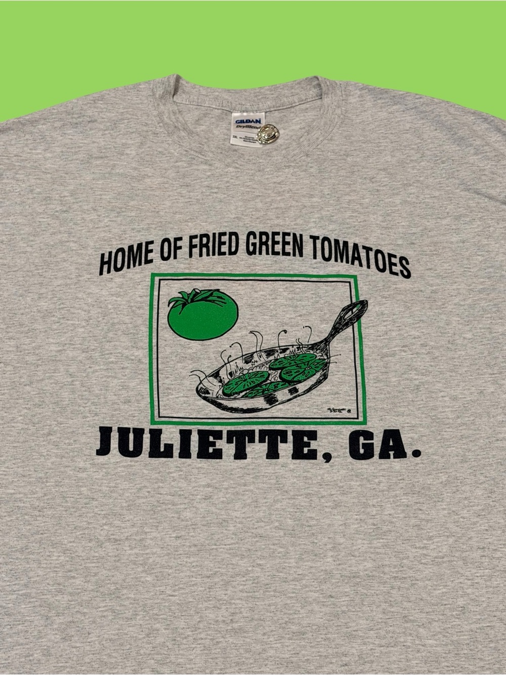 Vintage 2000s Fried Green Tomatoes Savannah Georgia Tourist Shirt Grey Large
